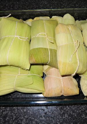 A picture of Chilean Humitas.