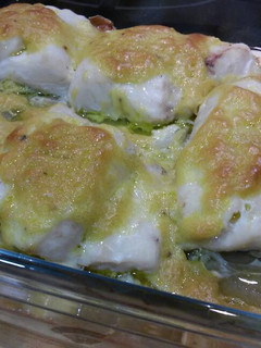 Una foto de Merluza gratinada