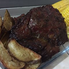 A picture of Bbq roasted beef.