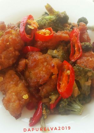 Foto resep Ayam Brocoli Saus