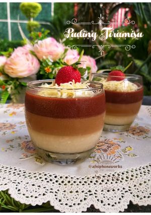 Foto resep Puding Tiramisu