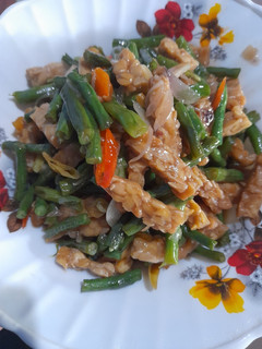 Foto resep Tumis kacang panjang tempe