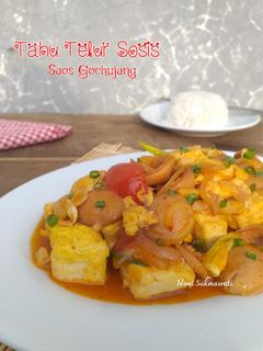 Foto resep Tahu Telur Sosis Saos Gochujang