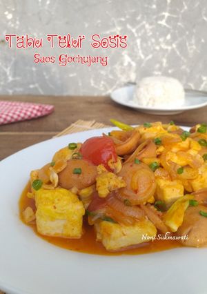 Foto resep Tahu Telur Sosis Saos Gochujang