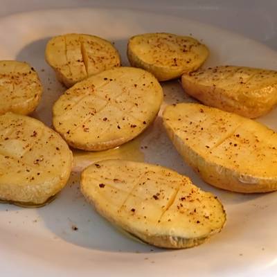 Patatas asadas al microondas Receta de Mika ESP- Cookpad