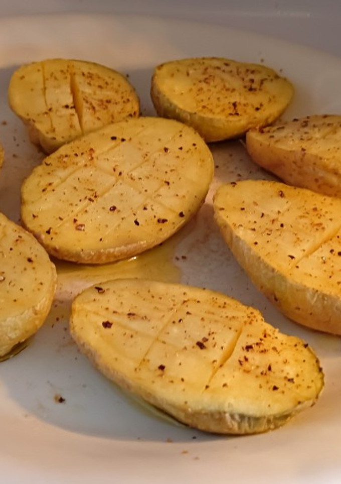 Una foto de Patatas asadas al microondas
