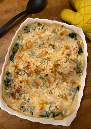 Une photo de ☆Gratin de Dinde, Épinards et Quinoa aux Amandes☆