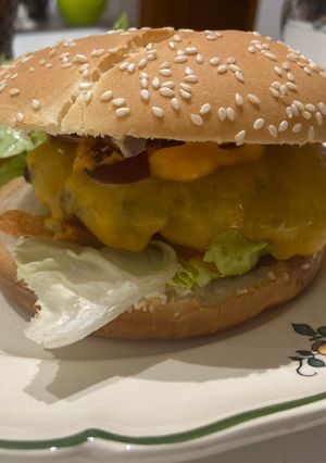 Une photo de Hamburger maison