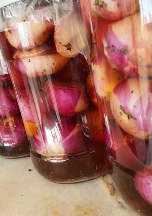 عکسی از دستور ترشی پیاز