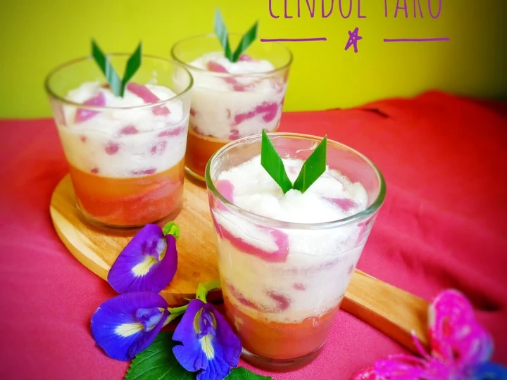 Cara Gampang Membuat Resep 🍮Pudding Cake Cendol Taro🍮 yang Uenak Anti Ribet, Bikin Ngiler