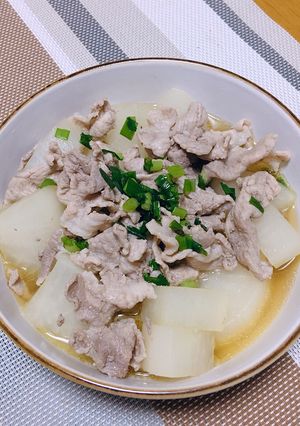 Hình của món Thịt ba chỉ nấu củ cải kiểu Nhật {バター香る簡単豚バラ大根}.