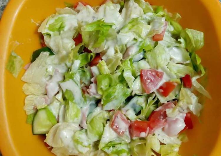 Cucumber Lettuce salad