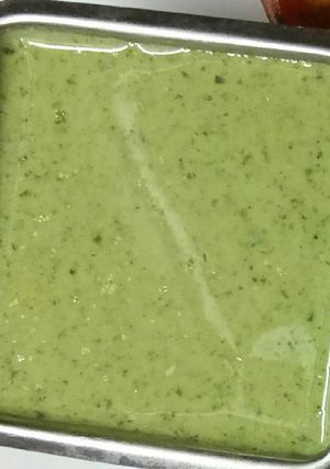 A picture of Mint coriander dip.