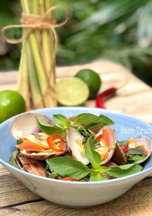 Hình của món Sò Lụa Hấp Thái.