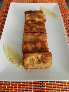 Una foto de Tofu empanado