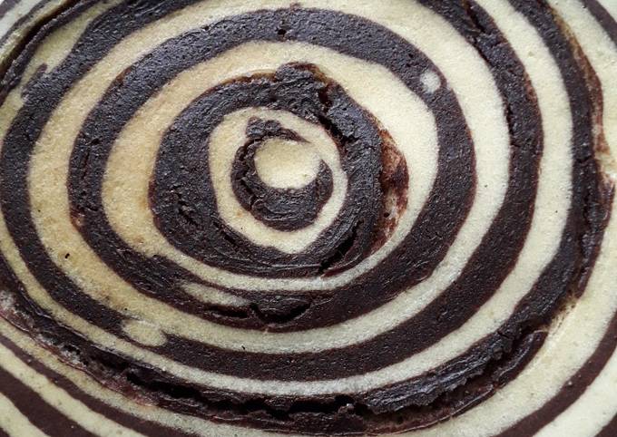 Recipe of Super Quick Zebra pan cake