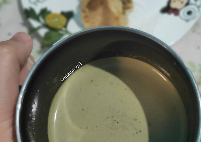 Resep: Coffee Milk Green Tea Irit Untuk Jualan