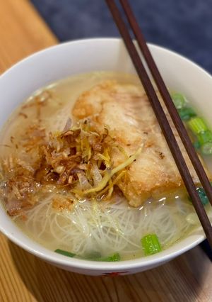 A picture of Fish Soup Rice Noodle (Gluten Free).