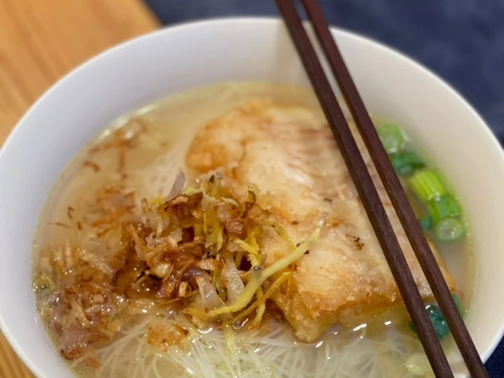 Easy Steps to Prepare Fish Soup Rice Noodle (Gluten Free) the Delicious Perfect