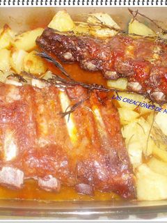 Una foto de Costilla adobada al horno
