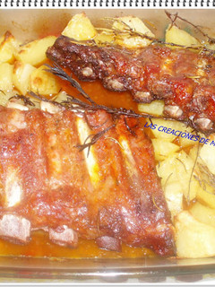Una foto de Costilla adobada al horno