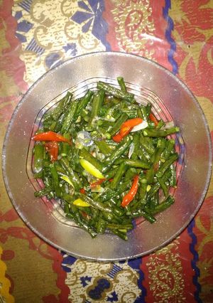 Foto resep Oseng kacang panjang petai 😘