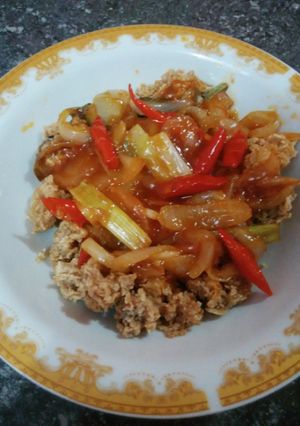 Foto resep Cumi tepung asam manis pedas