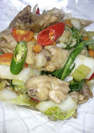Foto resep Ayam tumis sayur