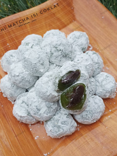 Foto resep Mochi Matcha Isi Coklat