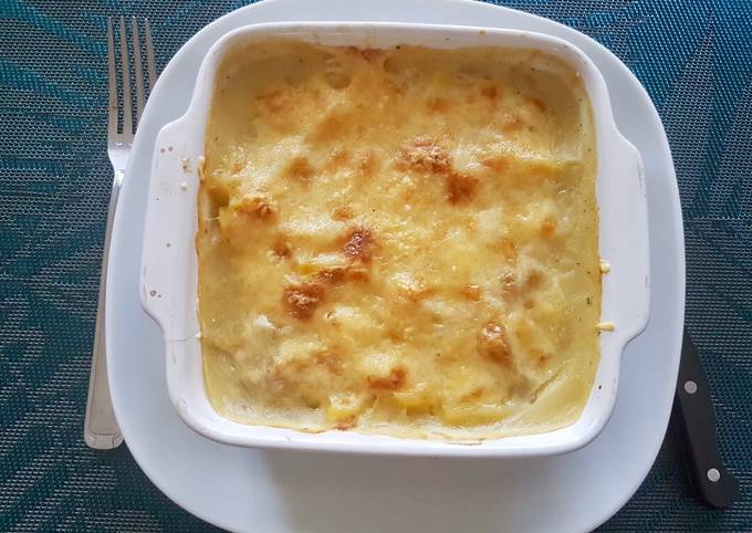 Le moyen le plus simple de Faire Appétissante Gratin cardons pommes de
terre