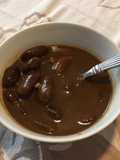 Ayocotes con mole