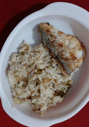 Foto resep #MPASI : NASI LIWET TERI & IKAN KEMBUNG GORENG