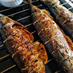A picture of Grilled mackerel #myvalentinesrecipecontest.