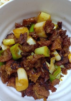 Hình của món Da gà rán.