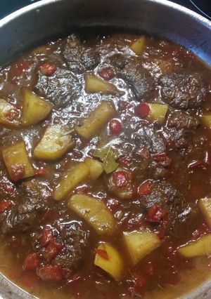 Una foto de Carrilleras de cerdo guisadas con Pedro Ximénez