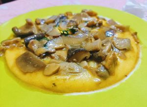 Foto principal de Receta Polenta con setas variadas, incluidas las fantásticas Boletus edulis