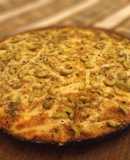 Pizza de harina de maíz de cocción rápida (polenta)