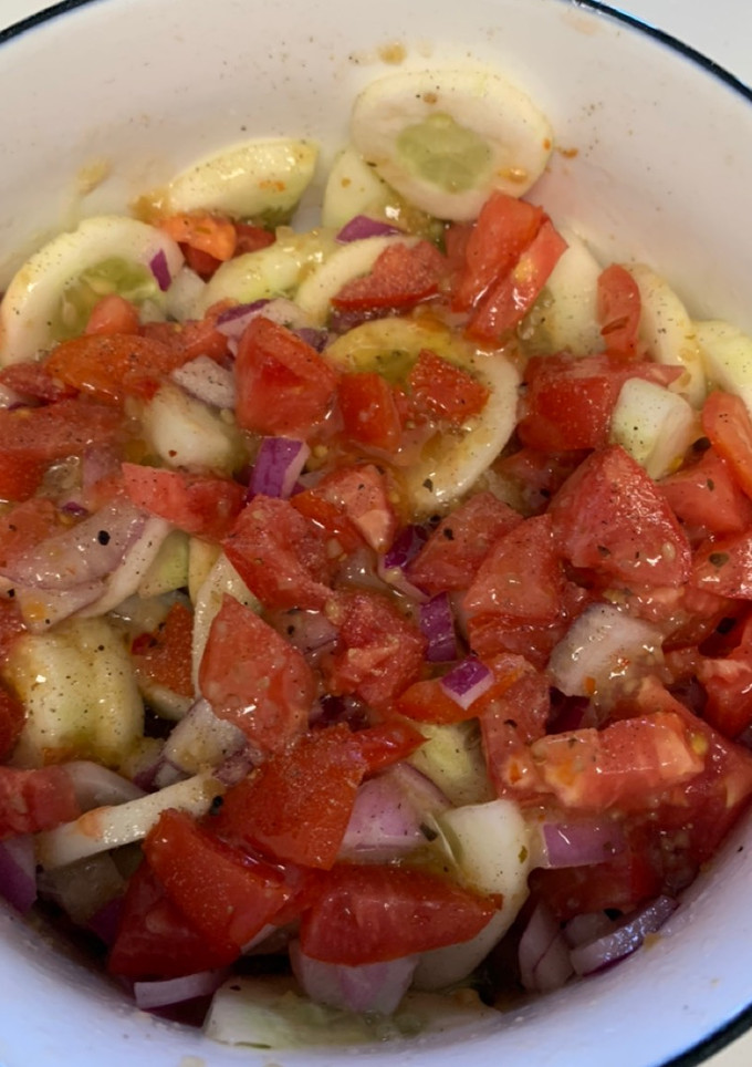 A picture of Cucumber Salad.