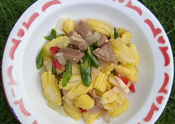 Tumis Putren Cabai Hijau