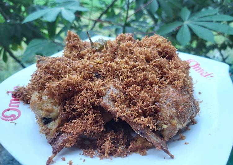 Resep 25.Ayam Serundeng, Enak