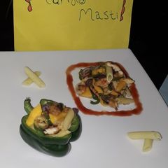 Mango chicken pasta A picture of Mango chicken pasta.