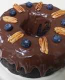 Torta de chocolate casera y de bizcocho húmedo