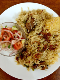 A picture of Mutton/beef/chicken pulav😊(rice cook with mutton stock).