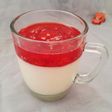 Puding Susu Saus Strawberry Merdeka