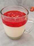 Puding Susu Saus Strawberry Merdeka