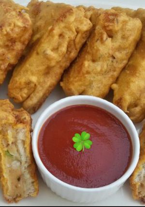 A picture of Crispy bread pakora.