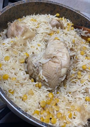 صورة لوصفة رز بالحمص