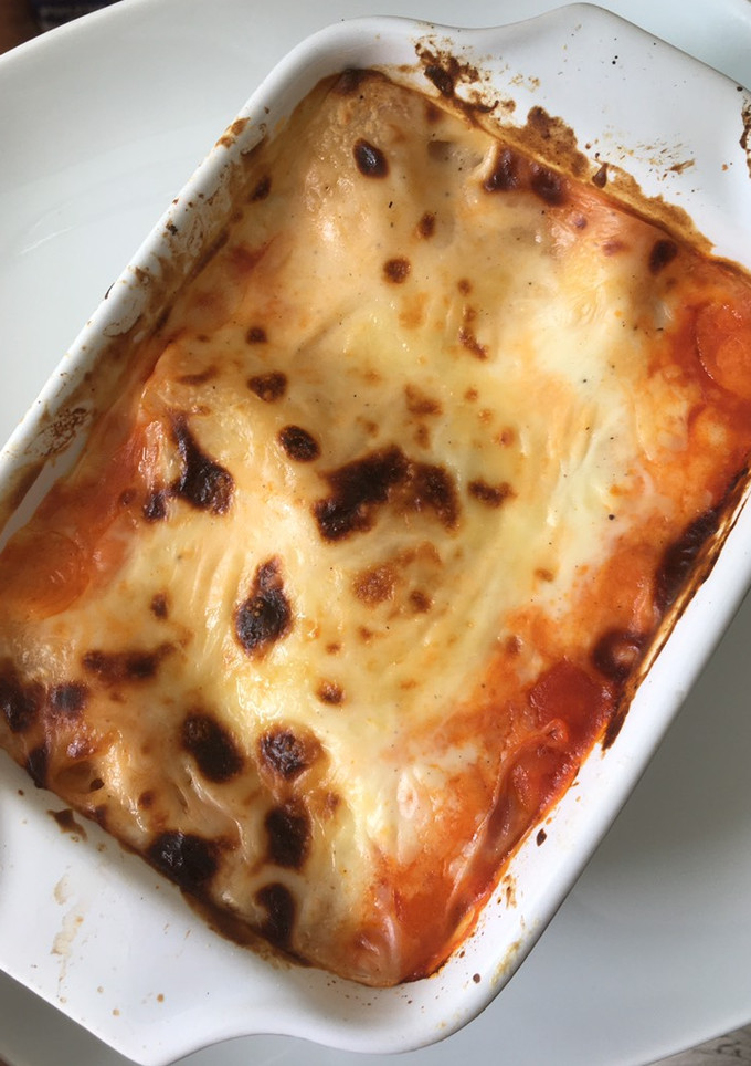 Una foto de Lasaña vegetariana de berenjena