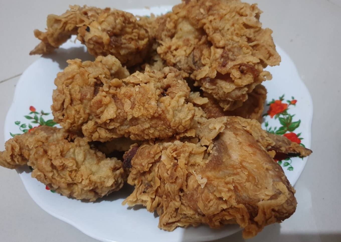 Ayam goreng tepung crispy keriting