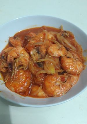 Foto resep Udang saus padang